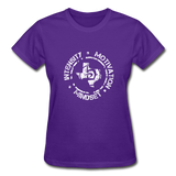Women's Intensity Motivation Mindset T-Shirt - purple