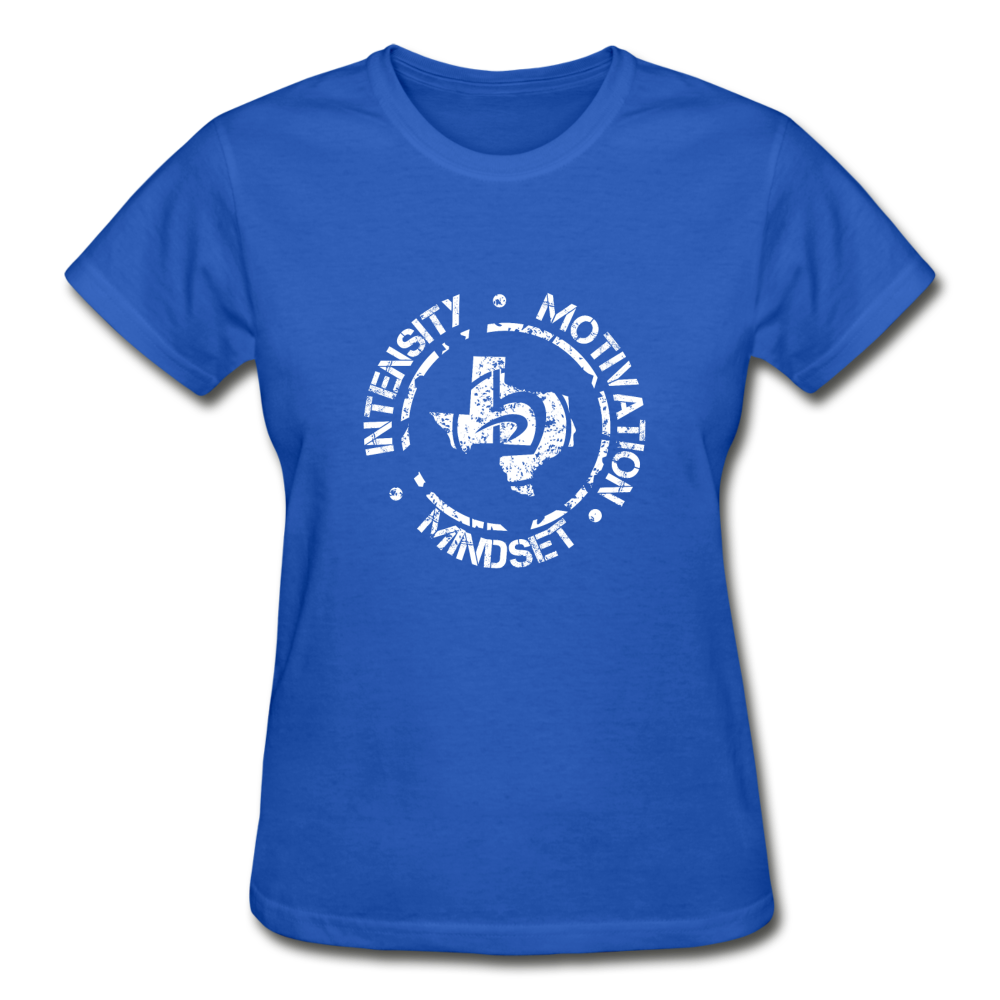 Women's Intensity Motivation Mindset T-Shirt - royal blue