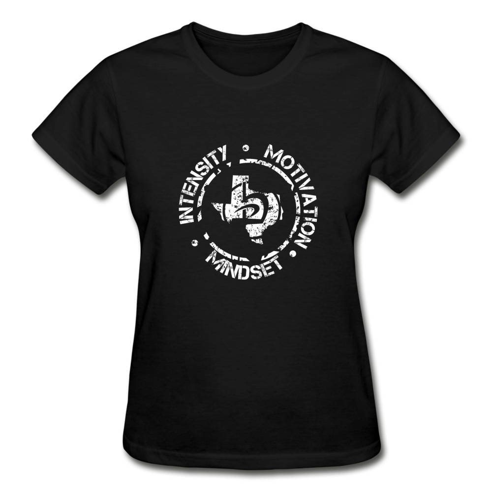 Women's Intensity Motivation Mindset T-Shirt - black