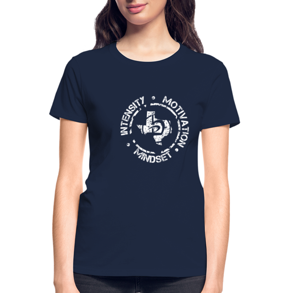 Women's Intensity Motivation Mindset T-Shirt - navy