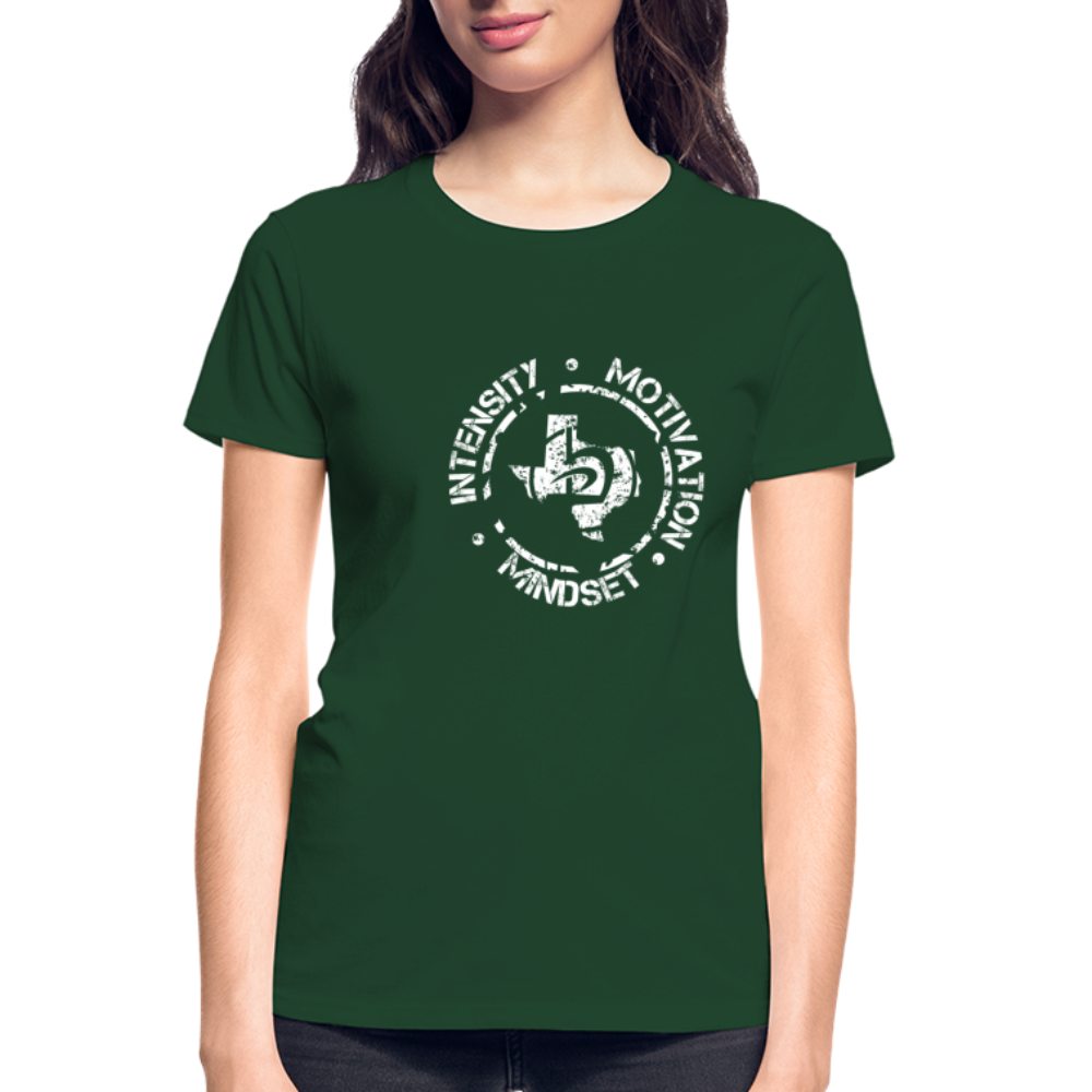 Women's Intensity Motivation Mindset T-Shirt - forest green