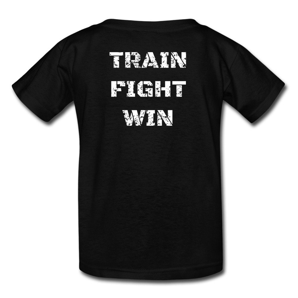 Kid's Train Fight Win T-Shirt - black