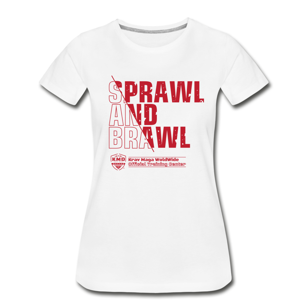 Women’s Sprawl and Brawl T-shirt - white