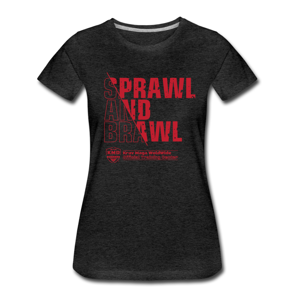 Women’s Sprawl and Brawl T-shirt - charcoal grey