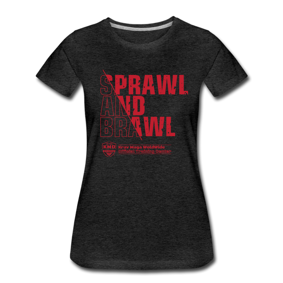 Women’s Sprawl and Brawl T-shirt - charcoal grey