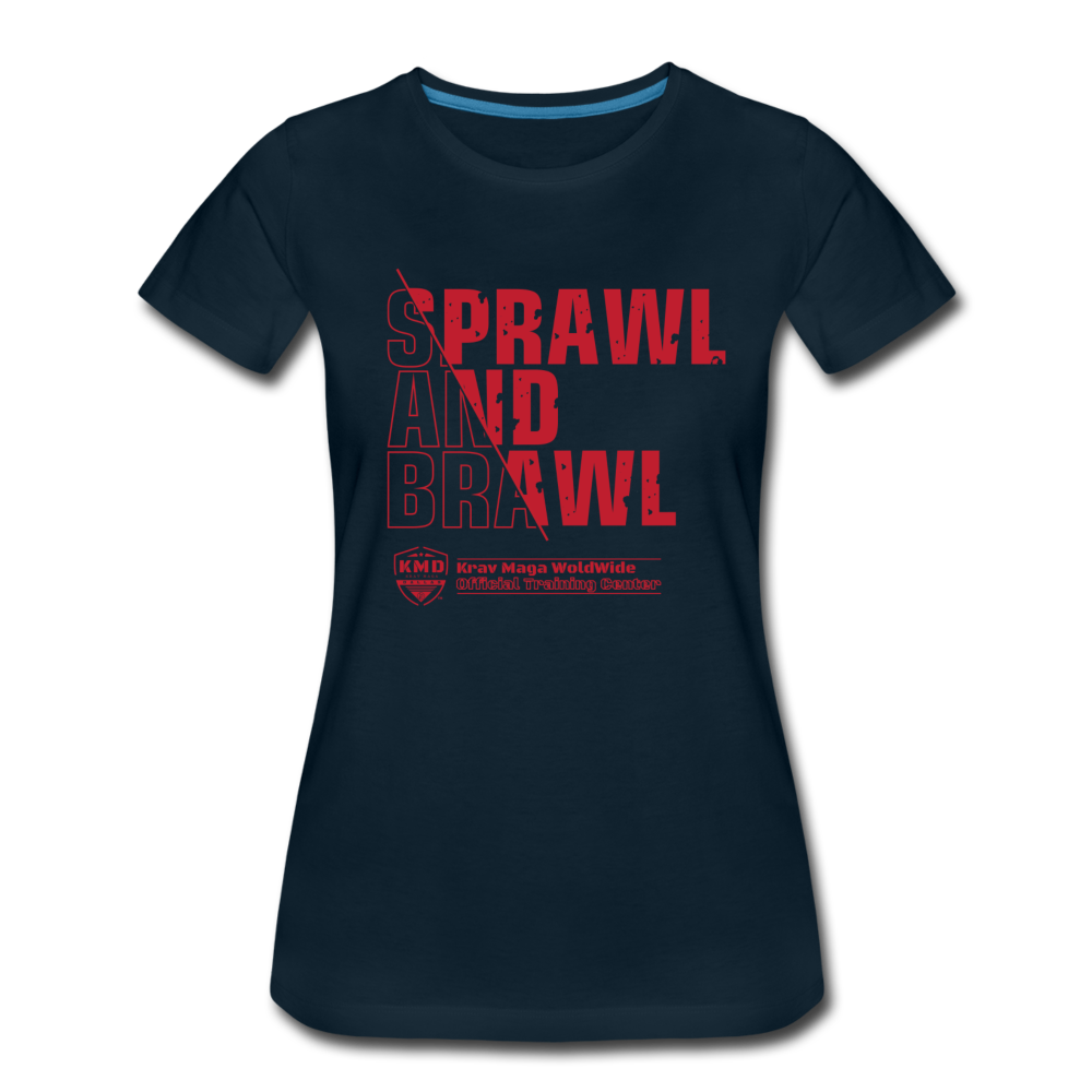 Women’s Sprawl and Brawl T-shirt - deep navy