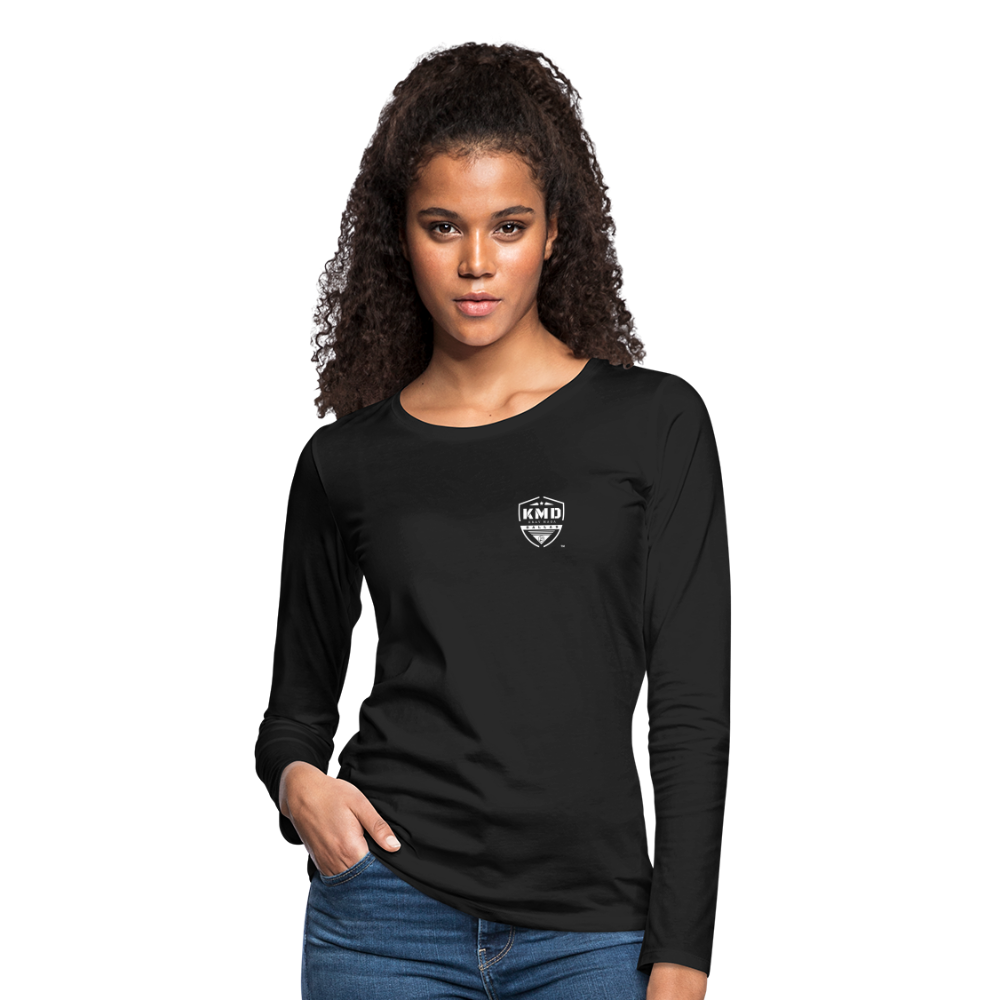 Women's Long Sleeve Intensity Motivation Mindset Shirt - black