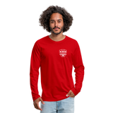 Long Sleeve Intensity Motivation Mindset Shirt - red