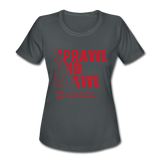 Women's Moisture Wicking Sprawl & Brawl T-Shirt - charcoal
