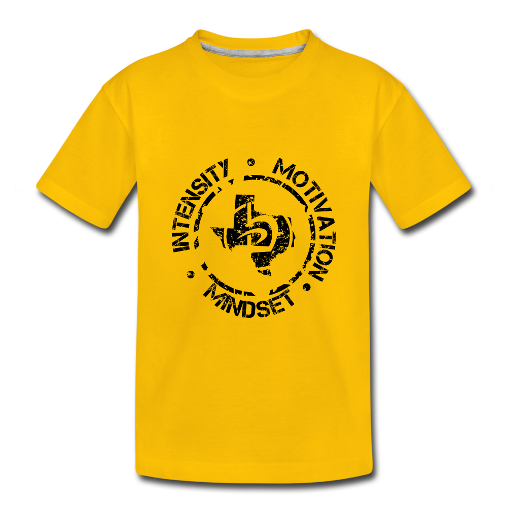 Kids' Intensity Motivation Mindset T-Shirt - sun yellow
