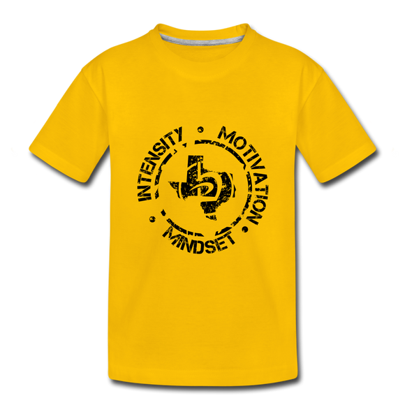 Kids' Intensity Motivation Mindset T-Shirt - sun yellow