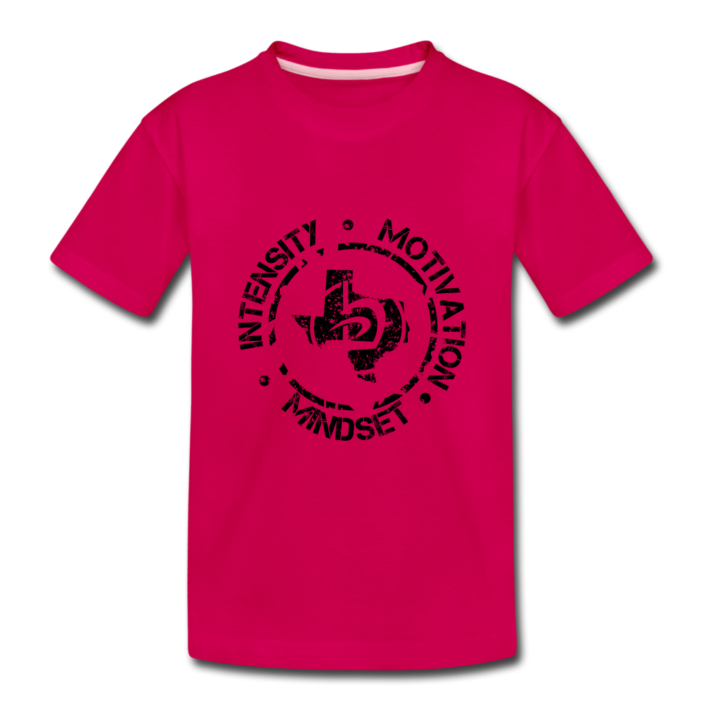 Kids' Intensity Motivation Mindset T-Shirt - dark pink