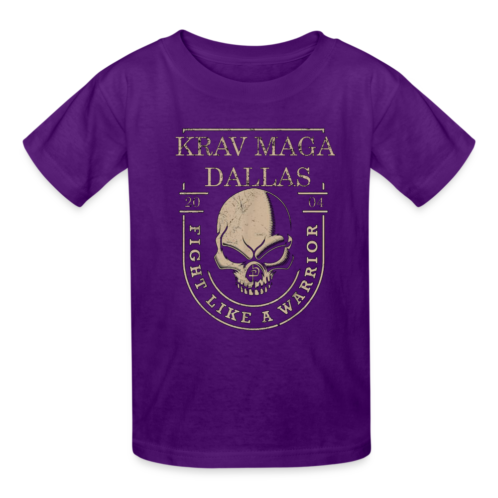 Kids' "Like A Warrior" T-Shirt - purple