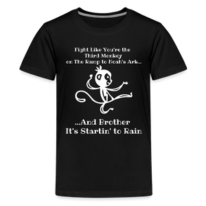 Fight like the 3rd Monkey - black