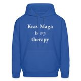 Krav Maga is my Therapy Hoodie - royal blue