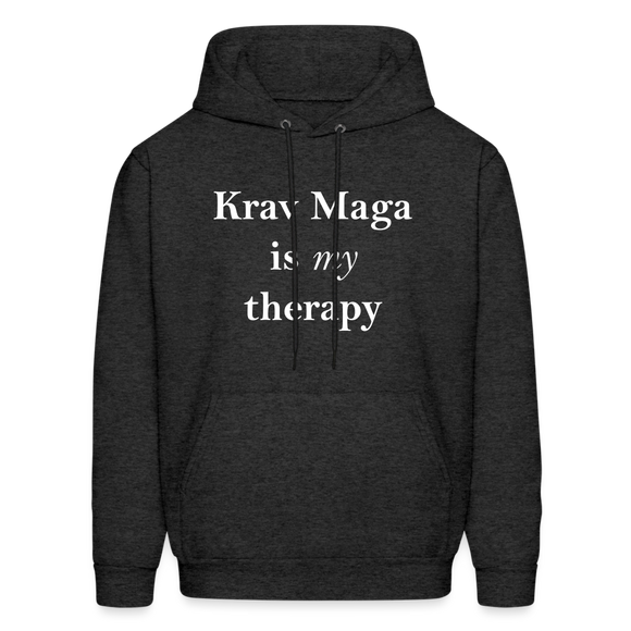 Krav Maga is my Therapy Hoodie - charcoal grey