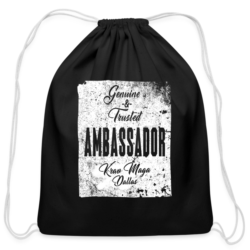 Ambassador Drawstring Bag - black