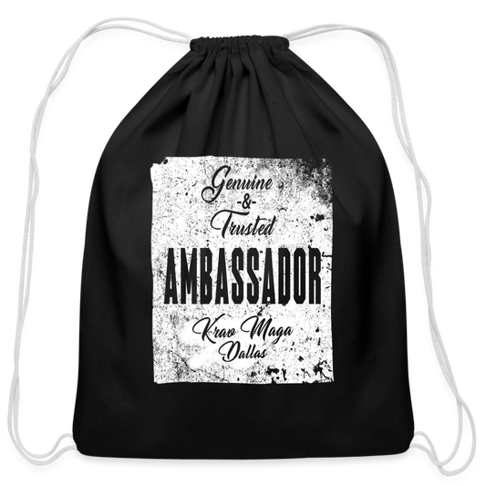 Ambassador Drawstring Bag - black