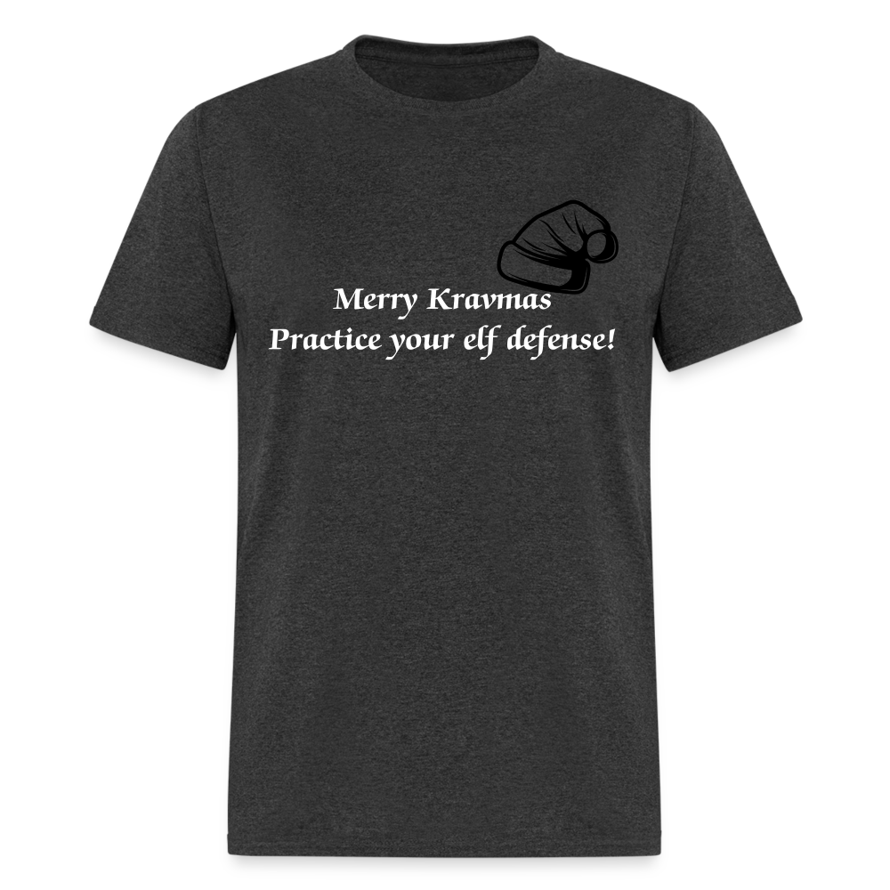 Merry Kravmas T-Shirt - heather black