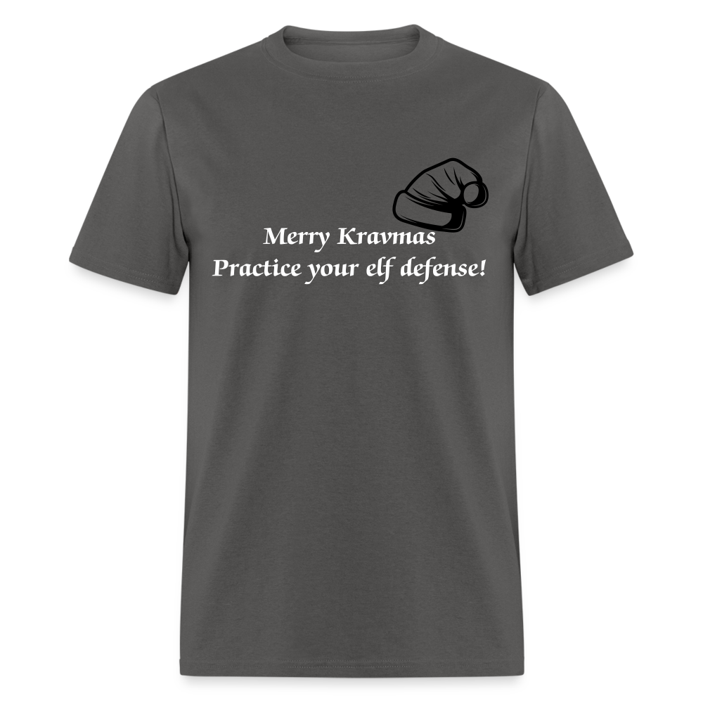 Merry Kravmas T-Shirt - charcoal