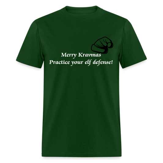 Merry Kravmas T-Shirt - forest green
