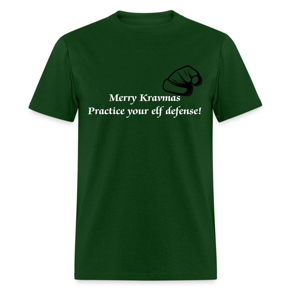 Merry Kravmas T-Shirt - forest green