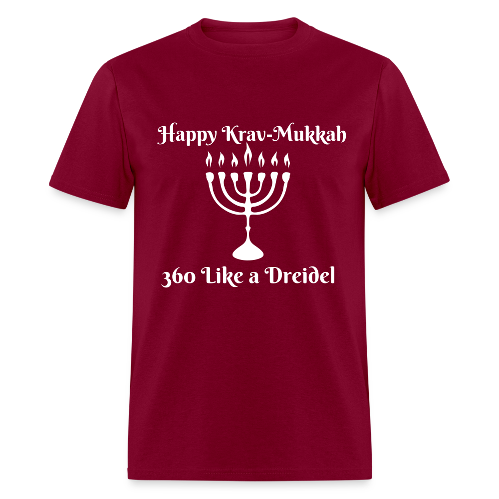 Happy Krav-Mukkah T-Shirt - burgundy