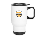 Rise and Grind Travel Mug - white