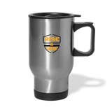 Rise and Grind Travel Mug - silver