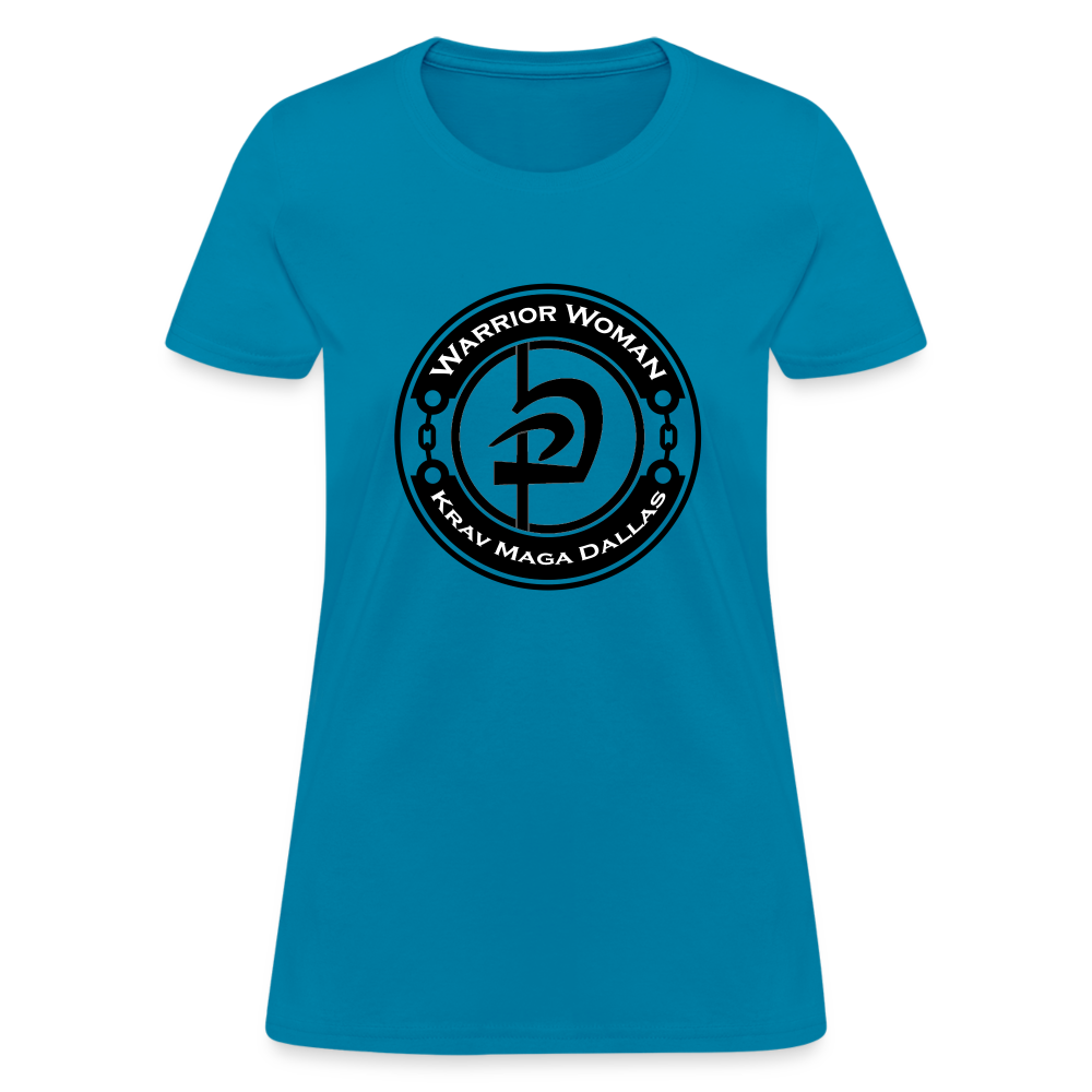Warrior Woman Short-sleeved T - turquoise